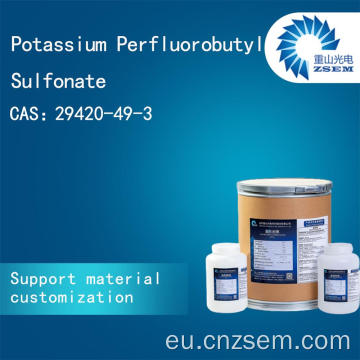 Potasio perfluorobutil sulfonatean fluoratutako materialak